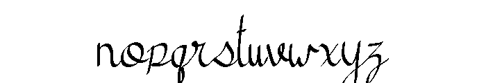 Cursive Neat Regular Font LOWERCASE