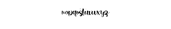 Curtain Clause Font LOWERCASE