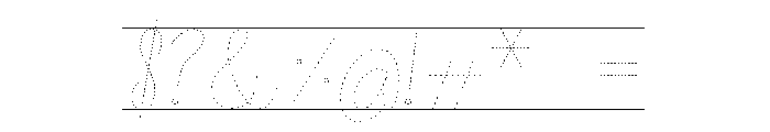 CurvsiveTracing-Line Font OTHER CHARS