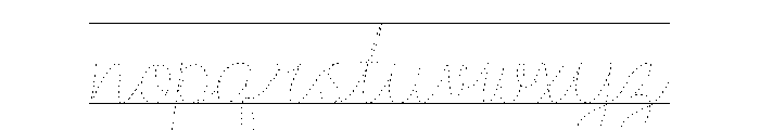 CurvsiveTracing-Line Font LOWERCASE