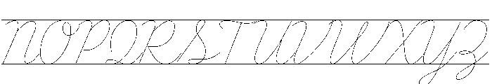 CurvsiveTracingCLine Font UPPERCASE