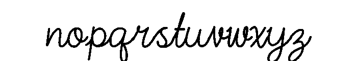CurvsiveTracing Font LOWERCASE