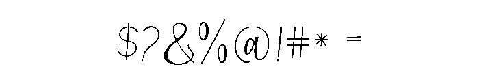 Curvy night Regular Font OTHER CHARS
