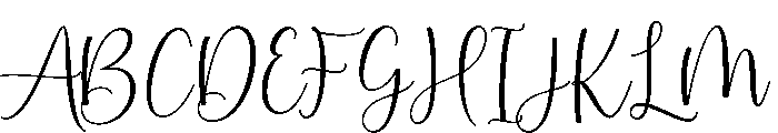 Curvynight-Regular Font UPPERCASE