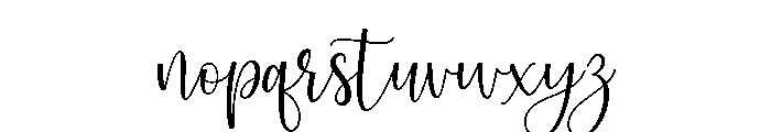 Curvynight-Regular Font LOWERCASE