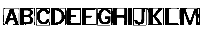 Cut_Out_Block Font UPPERCASE