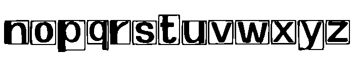 Cut_Out_Block Font LOWERCASE