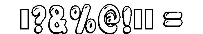 Cute Balloon Regular Font OTHER CHARS