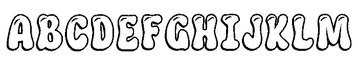 Cute Balloon Regular Font UPPERCASE