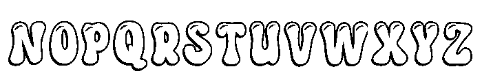 Cute Balloon Regular Font UPPERCASE