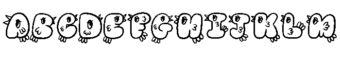 Cute Birds By Squeeb Cr Regular FONT