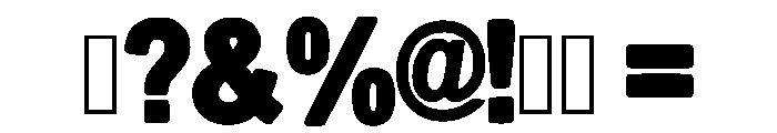 Cute Bold Regular Font OTHER CHARS