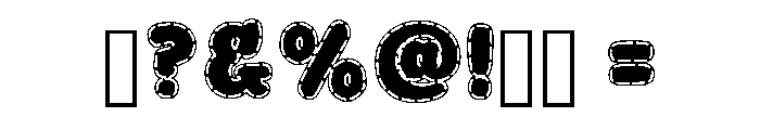 Cute Bounce Regular Font OTHER CHARS