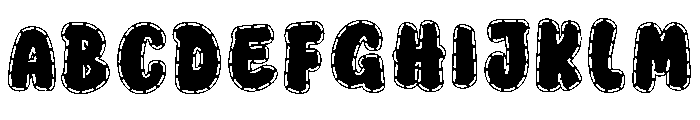 Cute Bounce Regular Font UPPERCASE