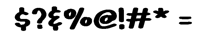 Cute Buddy Regular Font OTHER CHARS