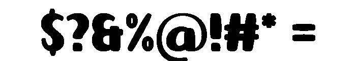 Cute Calm Regular Font OTHER CHARS