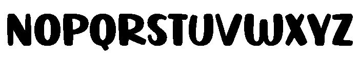 Cute Calm Regular Font UPPERCASE