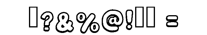Cute Candy Regular Font OTHER CHARS