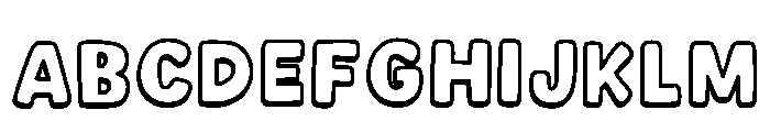 Cute Candy Regular Font UPPERCASE