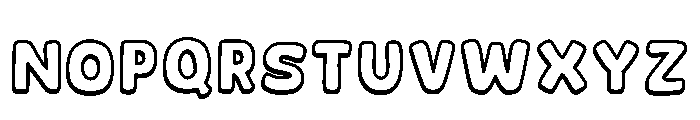 Cute Candy Regular Font UPPERCASE