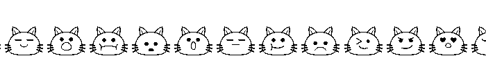 Cute Catty Regular Font UPPERCASE