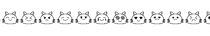 Cute Catty Regular Font UPPERCASE