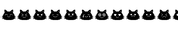 Cute Catty Regular Font LOWERCASE