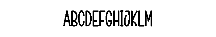 Cute Chalk Font UPPERCASE