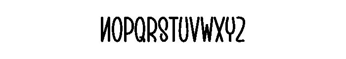 Cute Chalk Font UPPERCASE