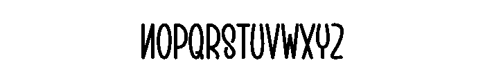 Cute Chalk Font LOWERCASE