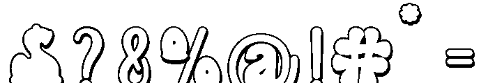Cute Chunky Regular Font OTHER CHARS