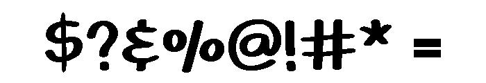Cute Comic Regular Font OTHER CHARS