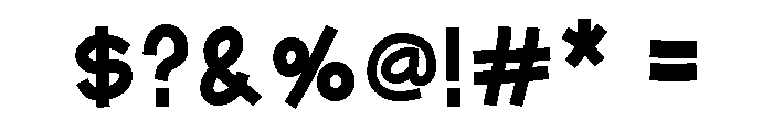 Cute Crafter Regular Font OTHER CHARS