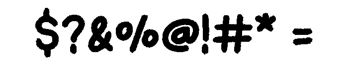 Cute Crayon Regular Font OTHER CHARS