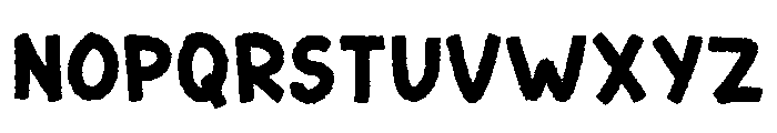 Cute Crayon Regular Font LOWERCASE