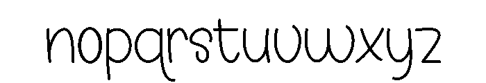 Cute Daddy Font LOWERCASE