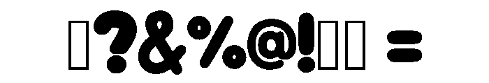 Cute Display Regular Font OTHER CHARS