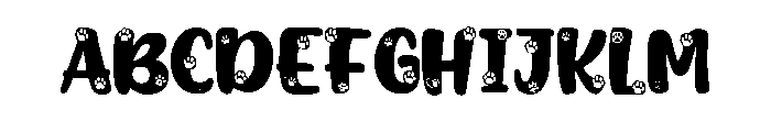 Cute Dog Blue FONT