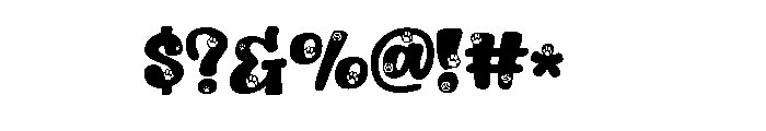 Cute Dog Brown Font OTHER CHARS