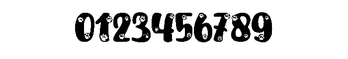 Cute Dog Orange Font OTHER CHARS
