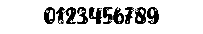 Cute Dog Purple Font OTHER CHARS