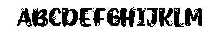 Cute Dog Purple FONT