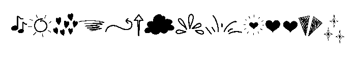 Cute Doodle Accents FONT