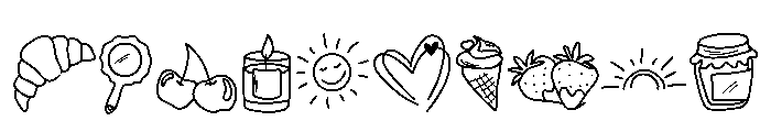 Cute Doodle Whimsy Font OTHER CHARS