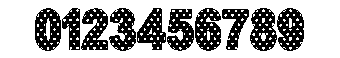 Cute Dot Black Regular Font OTHER CHARS