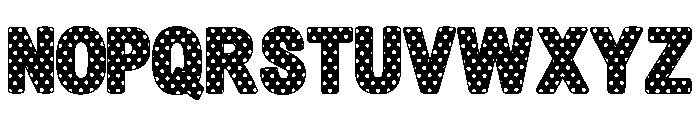 Cute Dot Black Regular Font LOWERCASE