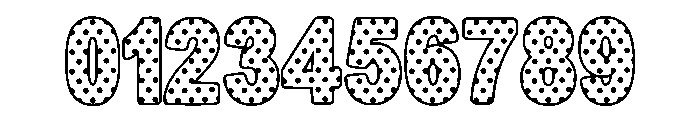 Cute Dot White Regular Font OTHER CHARS