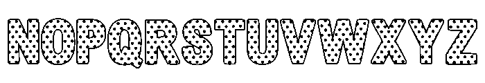 Cute Dot White Regular Font UPPERCASE