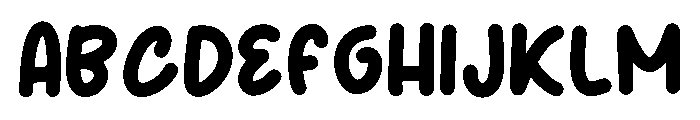 Cute Emilo Regular Font UPPERCASE