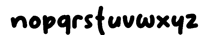 Cute Emilo Regular Font LOWERCASE